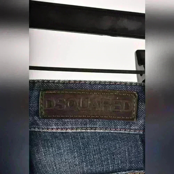DSQUARED2 Mid Blue Cotton Cool Guy Distressed Chain Denim Jeans 46EU 30x31 Italy - Picture 10 of 10